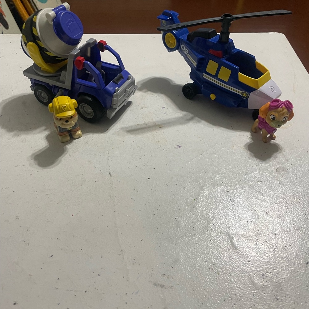 Paw Patrol Rescue Vehicle Set - Blue and Yellow